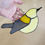 Thumbnail: Prothonotary Warbler | Lead-Free Stained Glass Suncatcher