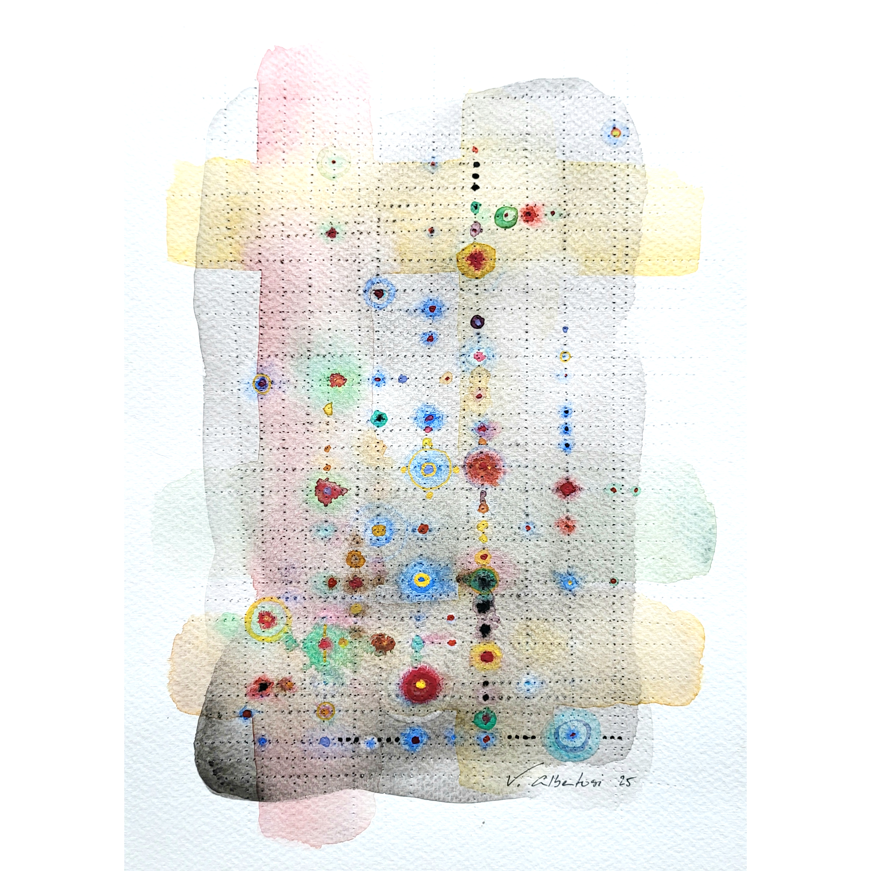 peinture abstraite aquarelle valerie albertosi tableau abstrait abstraction