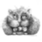 illustration, dessin encre de Chine chat rigolo, gros chat en noir et blanc, dessin au traits, valerie Albertosi