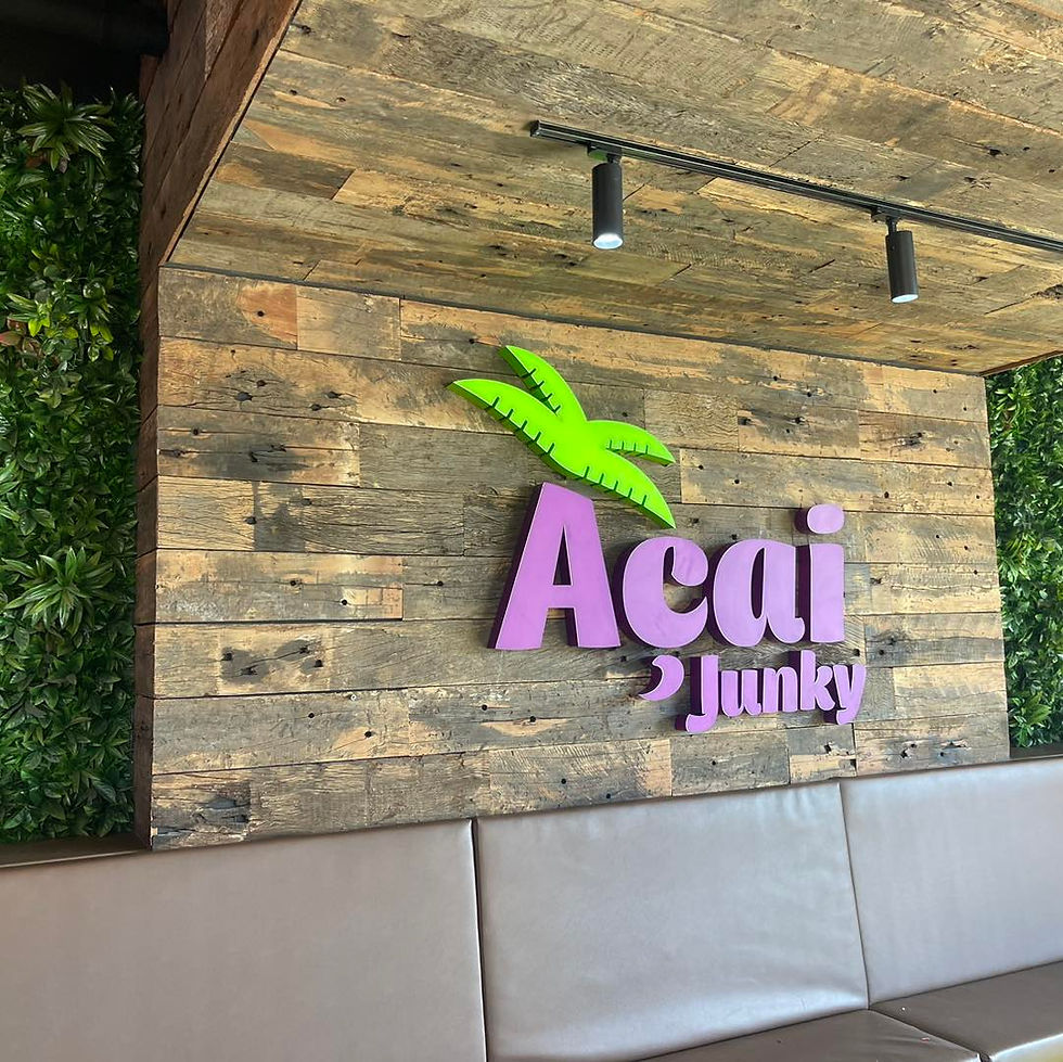 Acai Junky Signage