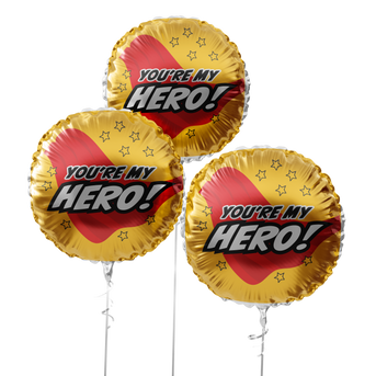 You're my Hero Father's Day Balloon Design