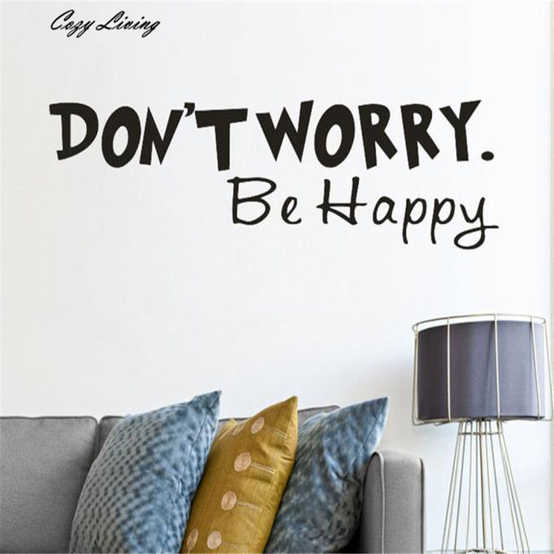 Don't Worry Be Happy - מדבקת קיר