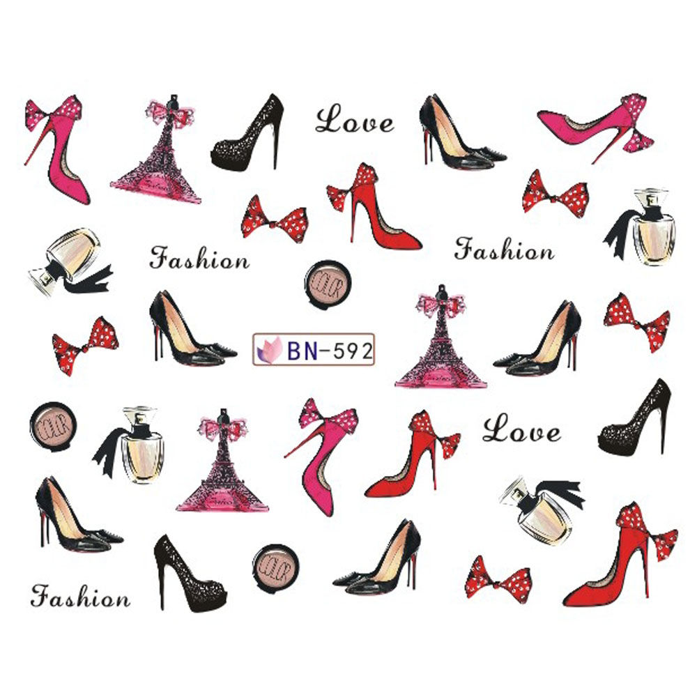 BN592 - מדבקת ציפורניים