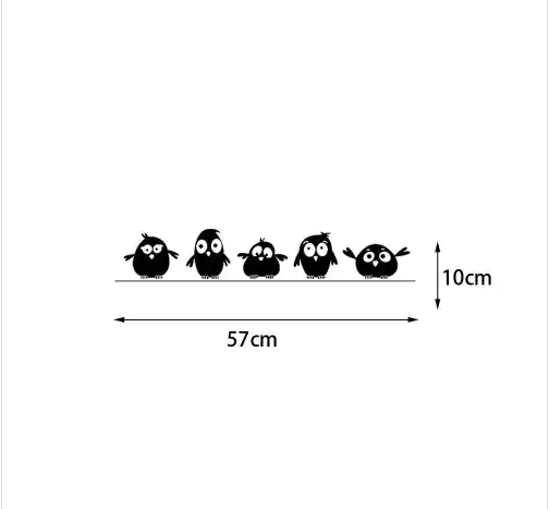 תמונה ממוזערת: מדבקת קיר ציפורים דקורטיבים