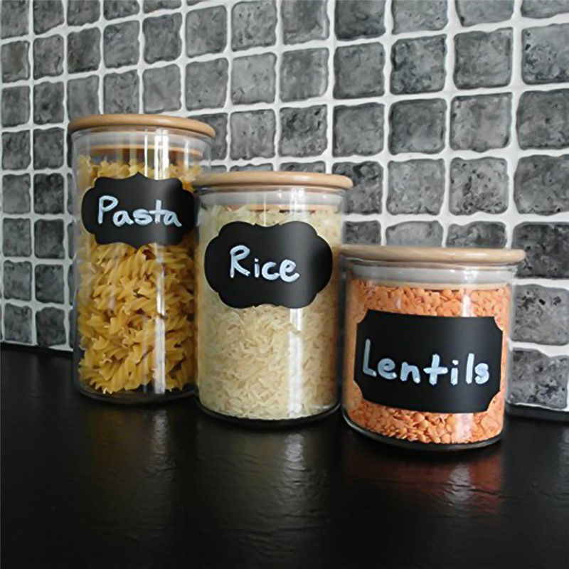 תמונה ממוזערת: מדבקת קיר סימון לצנצנות וכלי זכוכית וחרסינה