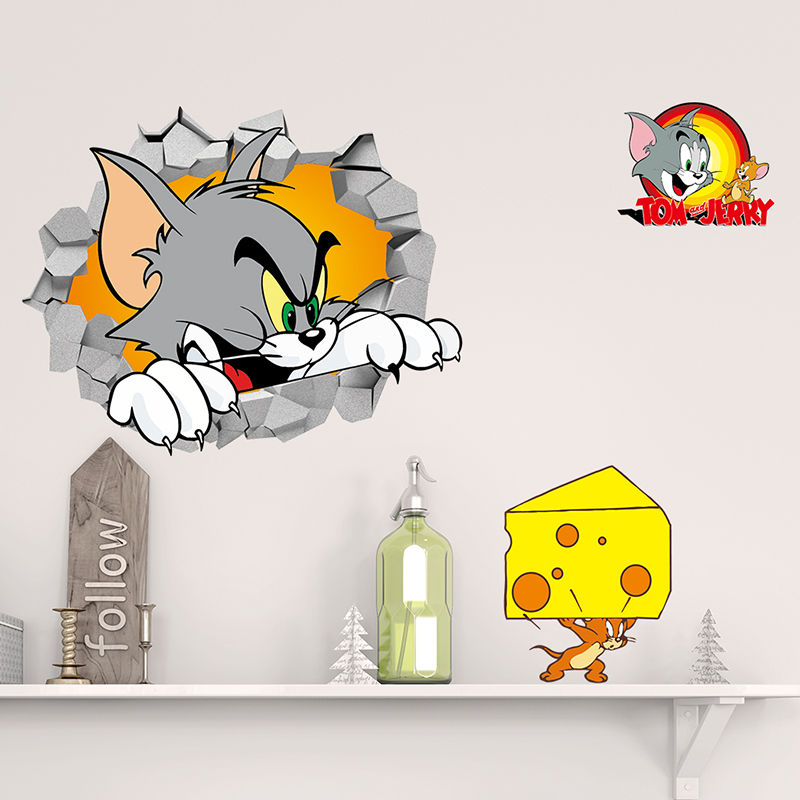 תמונה ממוזערת: Tom and Jerry - מדבקת קיר - דיסני - טום וג'רי