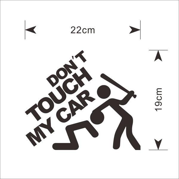 תמונה ממוזערת: Don't touch my car - מדבקה לרכב - אל תיגע באוטו שלי
