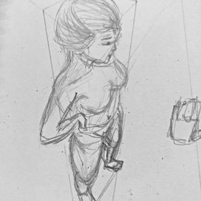 Woman top-down