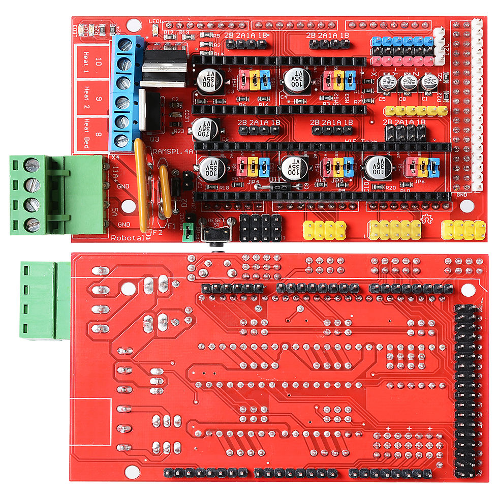 RAMPS Board v1.4 fully assembled