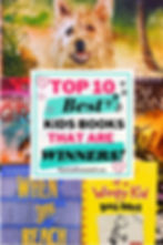 Top 10 Best Kids Books that are winners book covers with dog