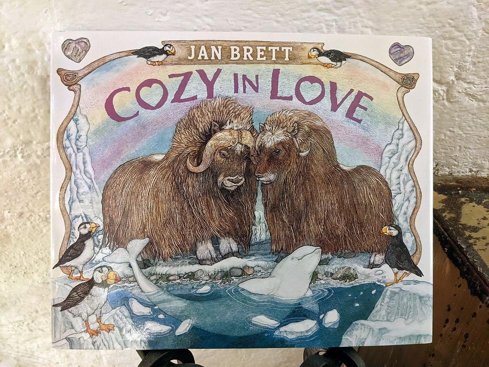 Cozy in Love by Jan Brett illustrated picture book for boys and girls