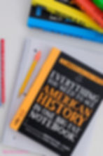 Brain Quest Everything you need to Ace American History in one big Fat Notebook with pencil and notebook