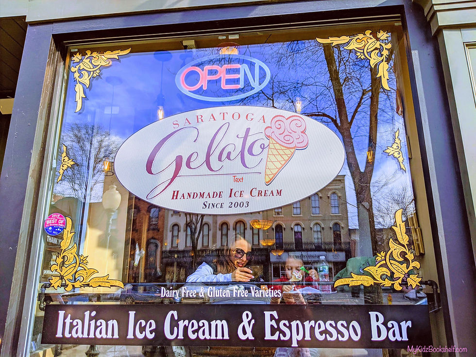 Saratoga Gelato Italian ice Cream Ice Cream club free printable fun activities for boys and girls