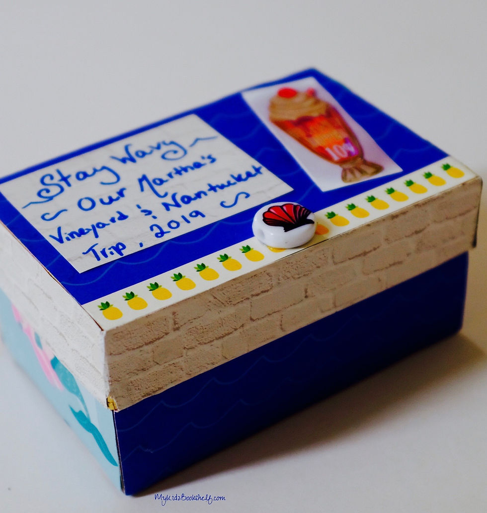 DIY Stay Wavy craft keepsake box activity fun craft for boys and girls