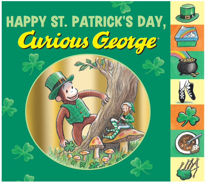 Happy St. Patrick's Day, Curious George picture book for boys and girls
