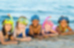boys and girls at beach with snorkels Summer Bucket List free printable