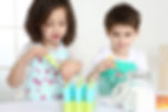 two kids making frozen dessert Ice cream club free printable