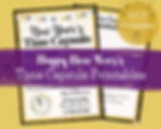 Time Capsule printable free for kids New Year's activity family and friends