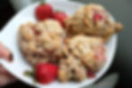 strawberry scones