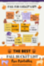 Fall Fun Bucket List Free Printables Message Board styles with animals and acorns