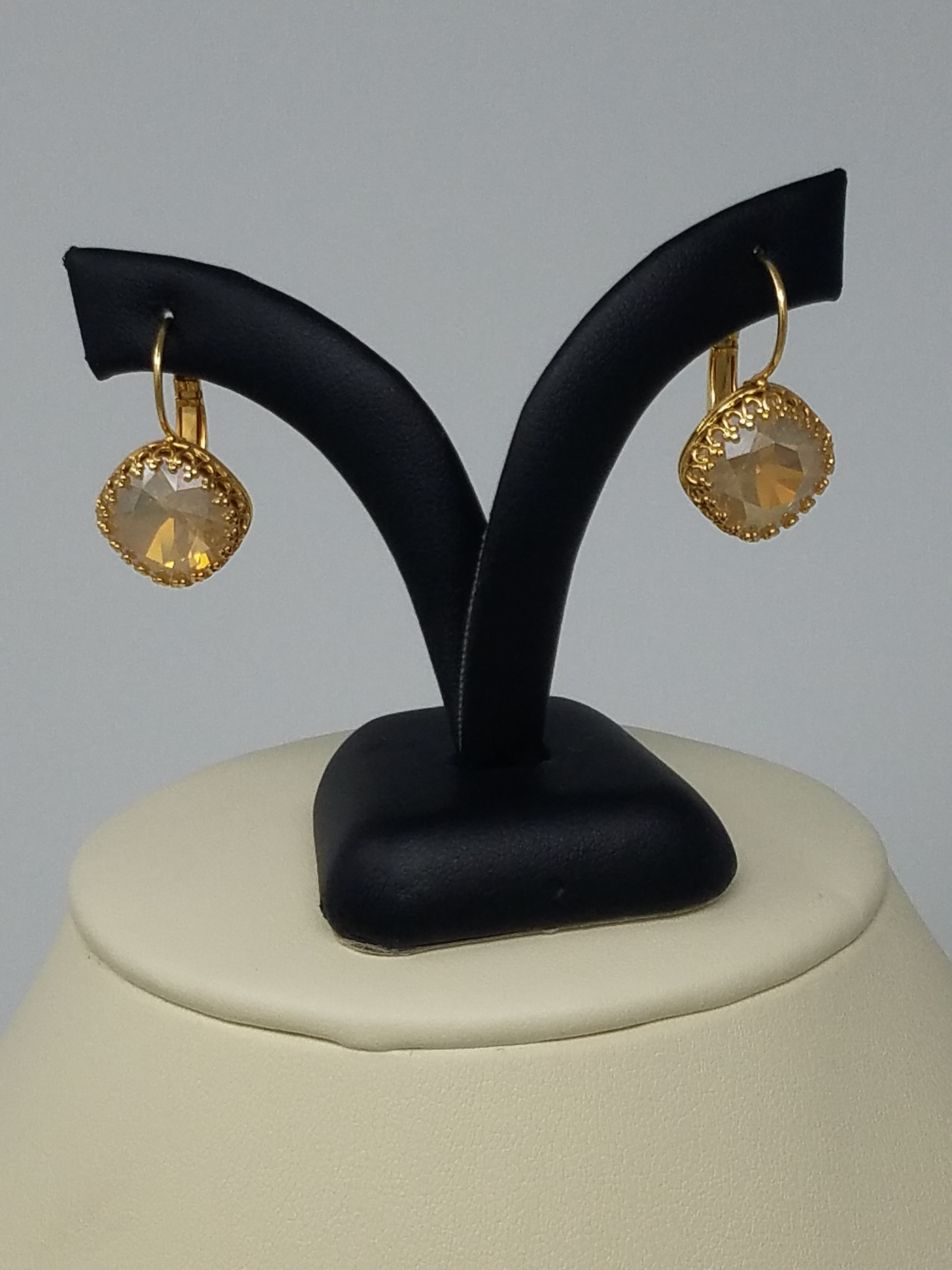 Swarovski Square Cushion Earrings