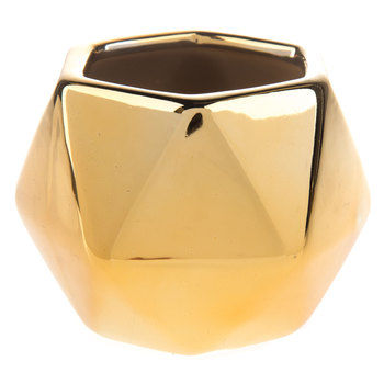 Ceramic gold mini hexagon