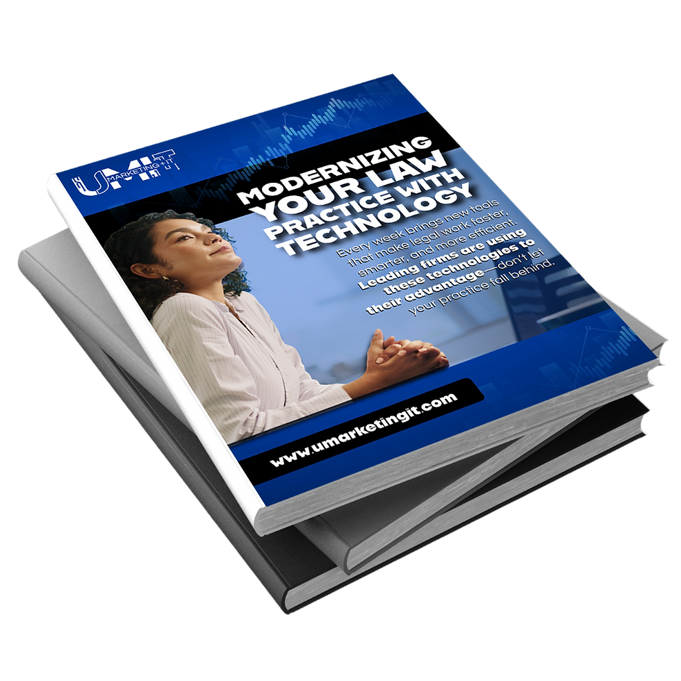 E-Book Cover Page "Modernizing your Law Practice with Technology""