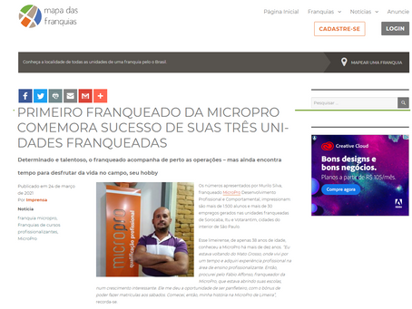Mapa das Franquias