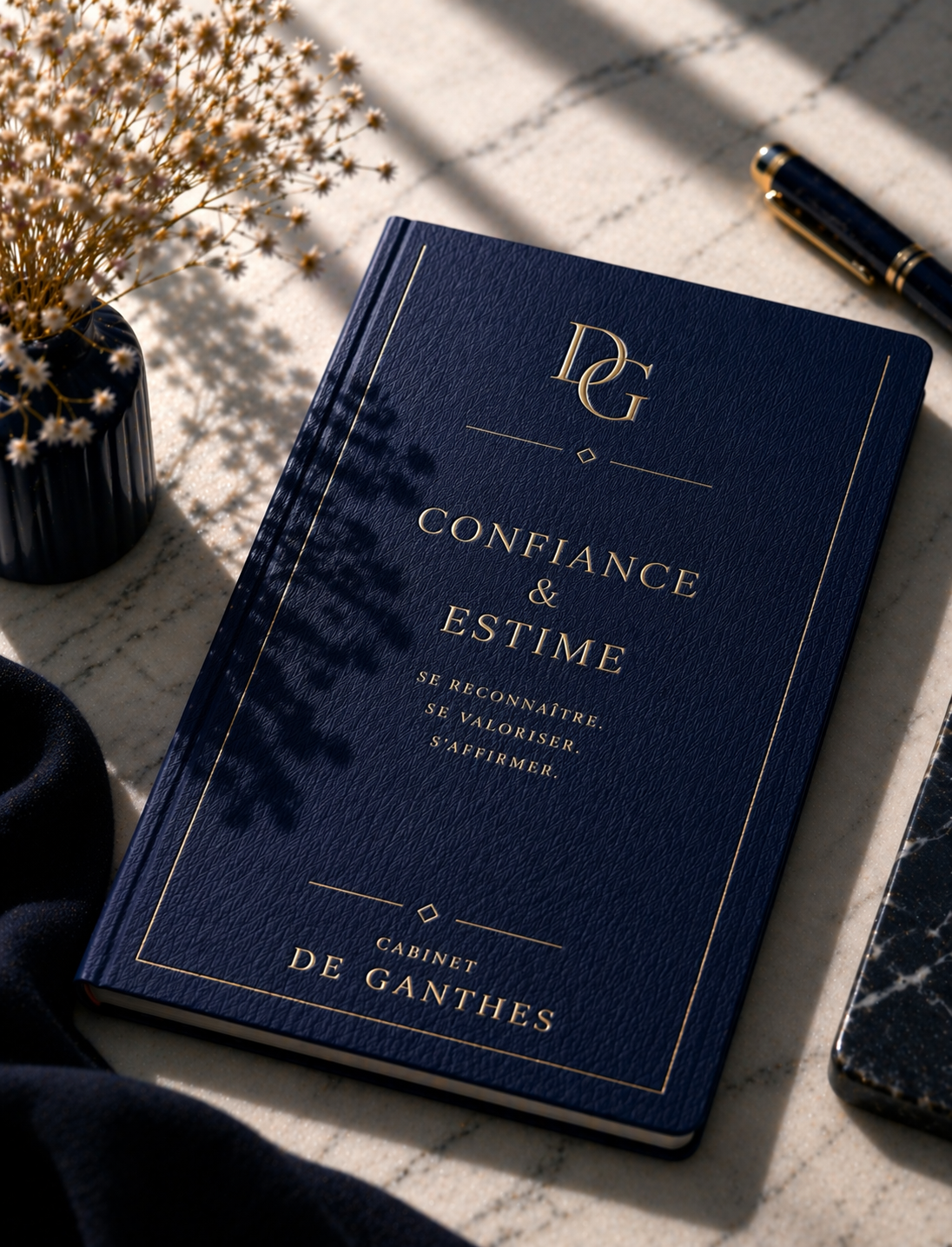Cahier Confiance et Estime Bleu Marine