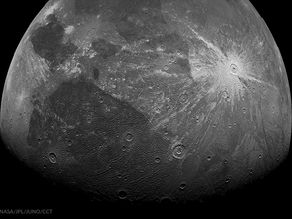 The Juno mission takes speechless precision images of the largest galilean moon Ganymede !