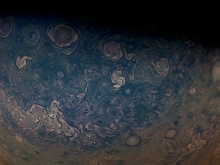 Juno Flies Past the Moon Ganymede and Jupiter, With Music by Vangelis