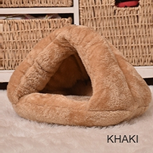 Thumbnail: 7 Colors Winter Thicken Cat Beds Soft Polar Fleece Small Dogs House Pet Puppy