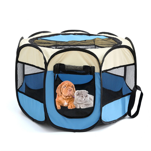 Thumbnail: Portable Folding Pet Tent Dog House Cage Dog Cat Tent Playpen Puppy Kennel Easy