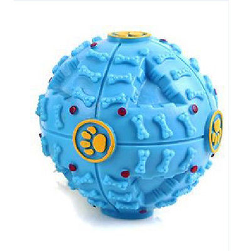 Thumbnail: Pet Dog Treat Trainning Chew Sound Food Dispenser Toy Squeaky Giggle Ball