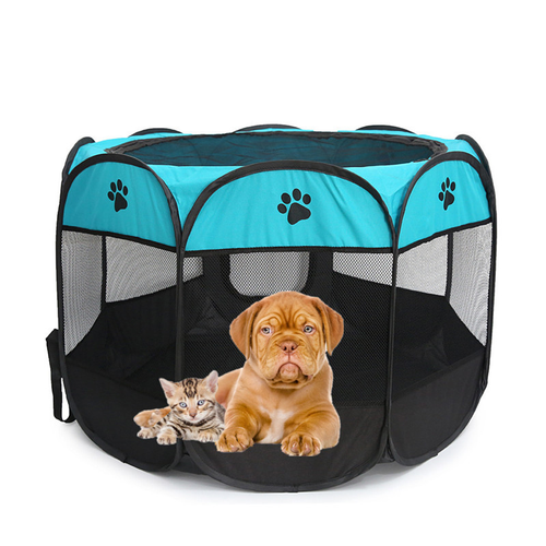 Thumbnail: Portable Folding Pet Tent Dog House Cage Dog Cat Tent Playpen Puppy Kennel Easy