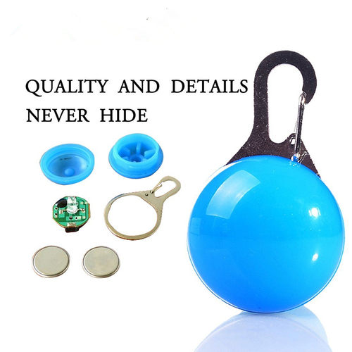 Thumbnail: 1 Pcs LED Pet Dog Collar Pendant Night Safety Pendant Luminous Night Light