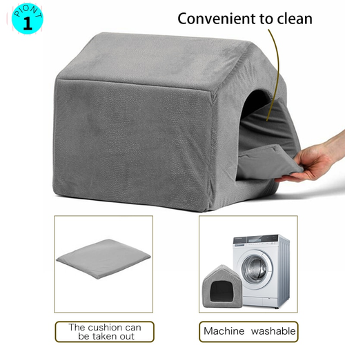 Thumbnail: High Quality Pet Products Luxury Dog House Cozy Dog Bed Puppy Kennel 5 Color Pet