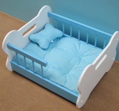 Thumbnail: Pet litter dog wood cat litter cat pet supply wooden mattress bed Size: 53*48*35