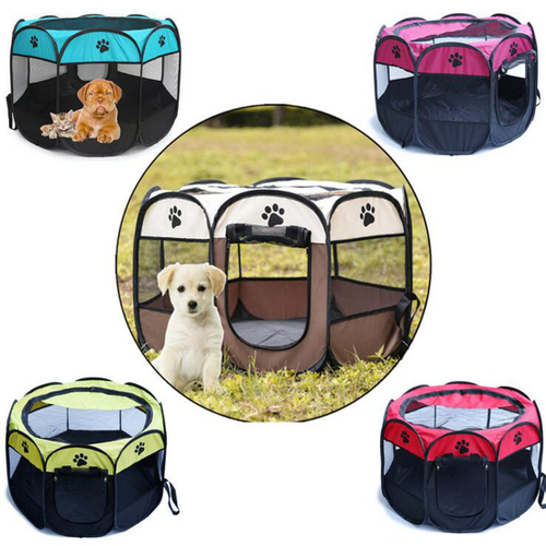 Thumbnail: Dog Tent Portable Folding Pet tent Dog House Cage Dog Playpen Puppy Kennel Easy