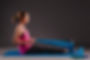 woman exercising with band