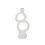Thumbnail: Candle Holder Ecomix Rough Sophistication Double White - White Co