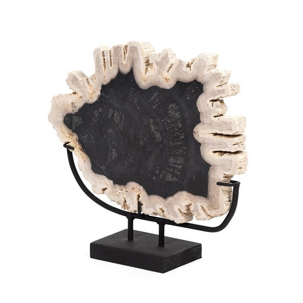 PETRIFIED WOOD SCULPTURE- DARK