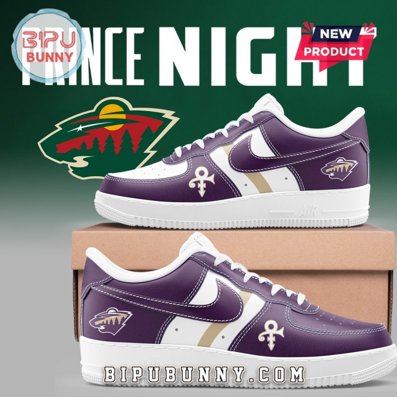 Minnesota Wild Prince Night Air Force 1 Sneakers