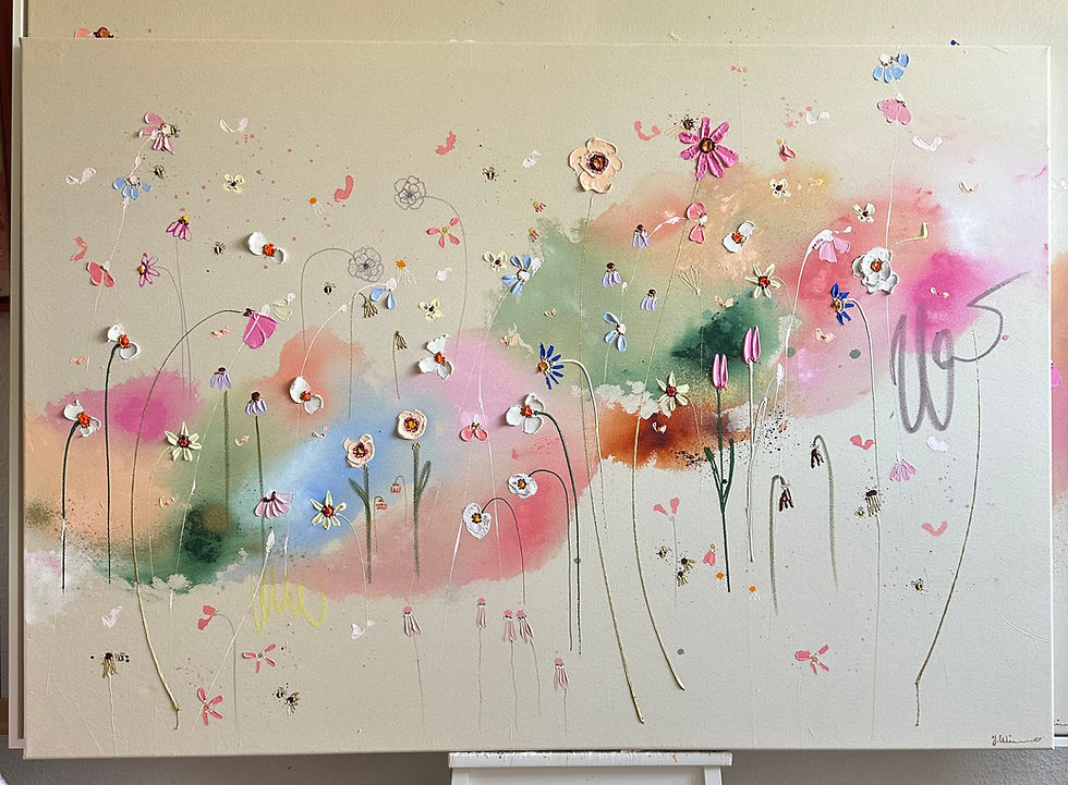 Miniaturbild: Acryl auf Leinwand „Herzschlag des Frühlings“