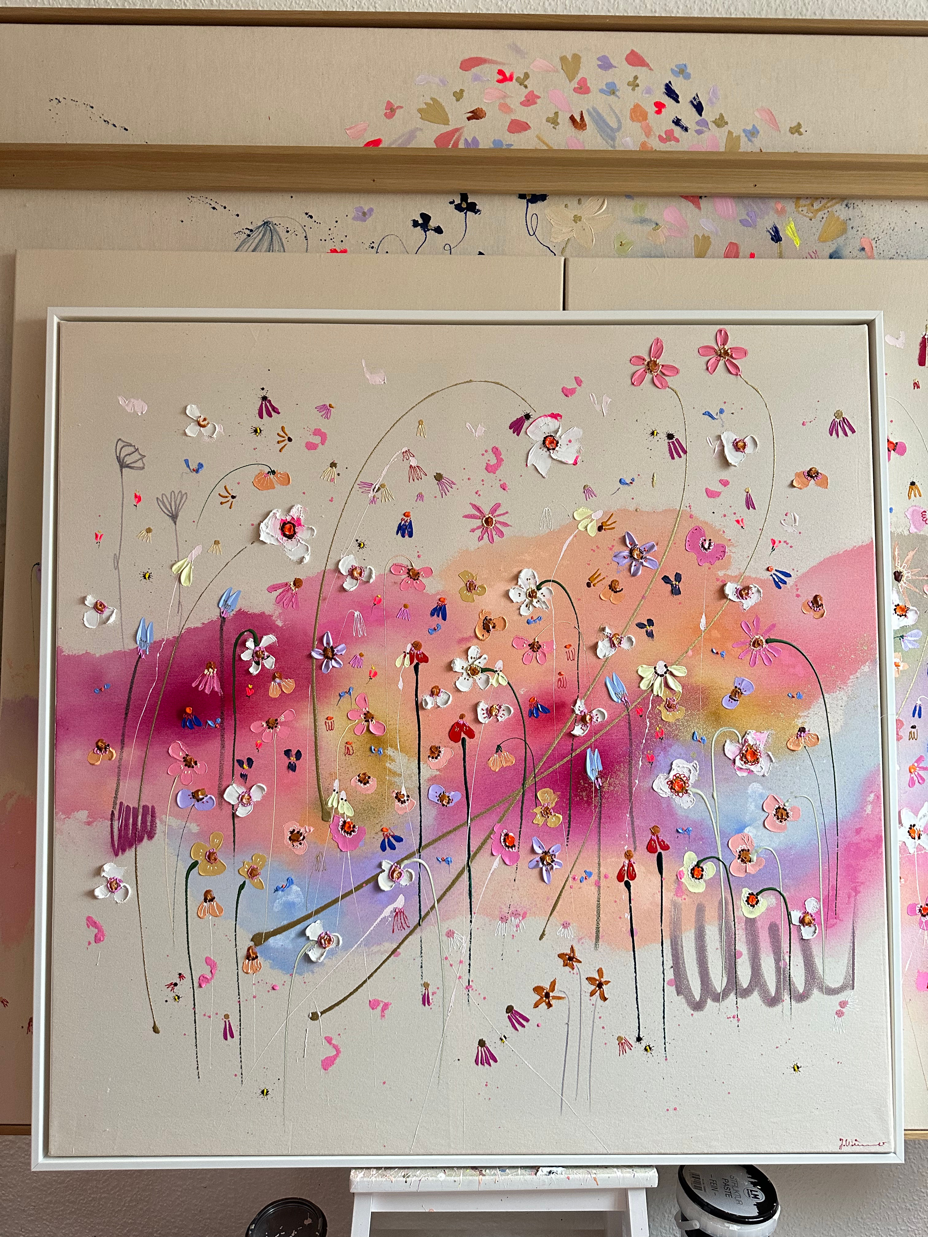 Acryl auf Leinwand „Im Herzen ein Garten“