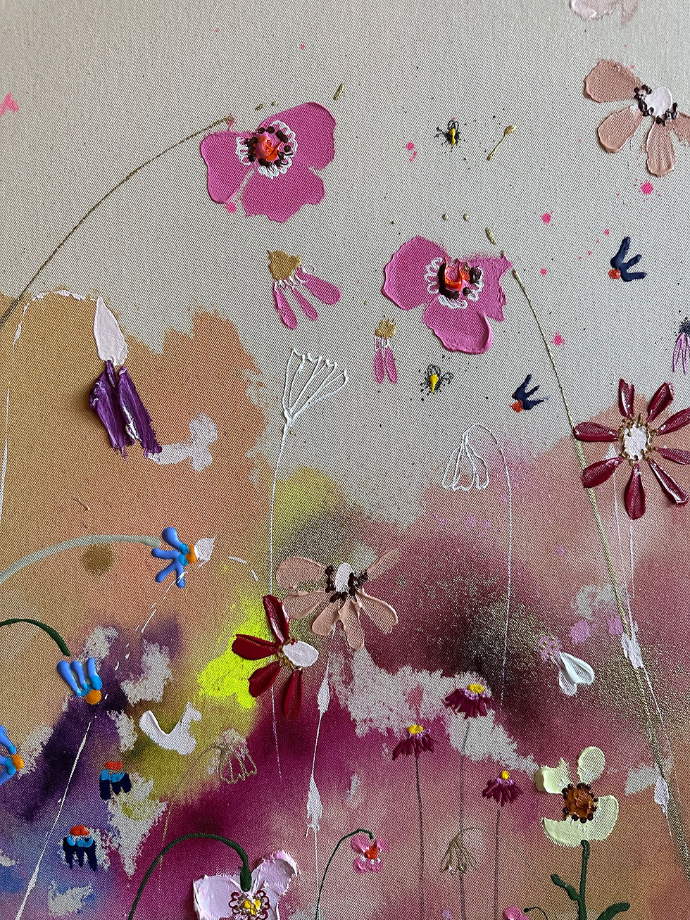 Miniaturbild: Acryl auf Leinwand „Wenn das Leuchten in den Garten zurückkehrt“ 