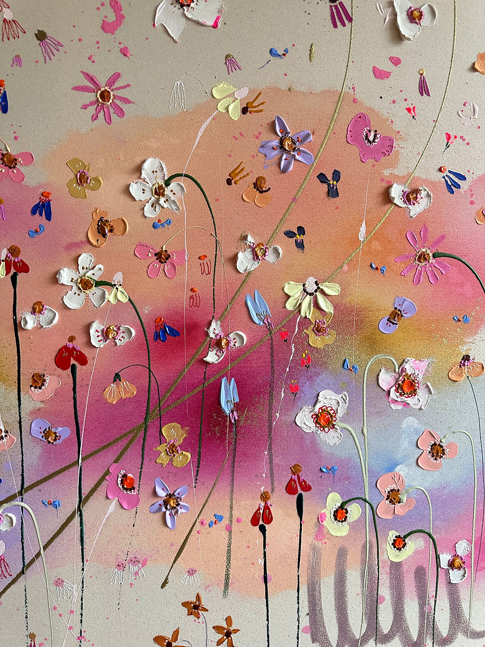 Miniaturbild: Acryl auf Leinwand „Im Herzen ein Garten“