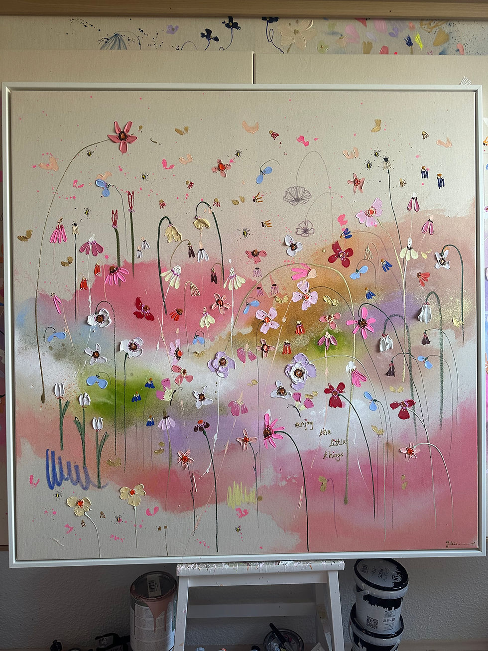 Miniaturbild: Acryl auf Leinwand „Herz über Kopf“