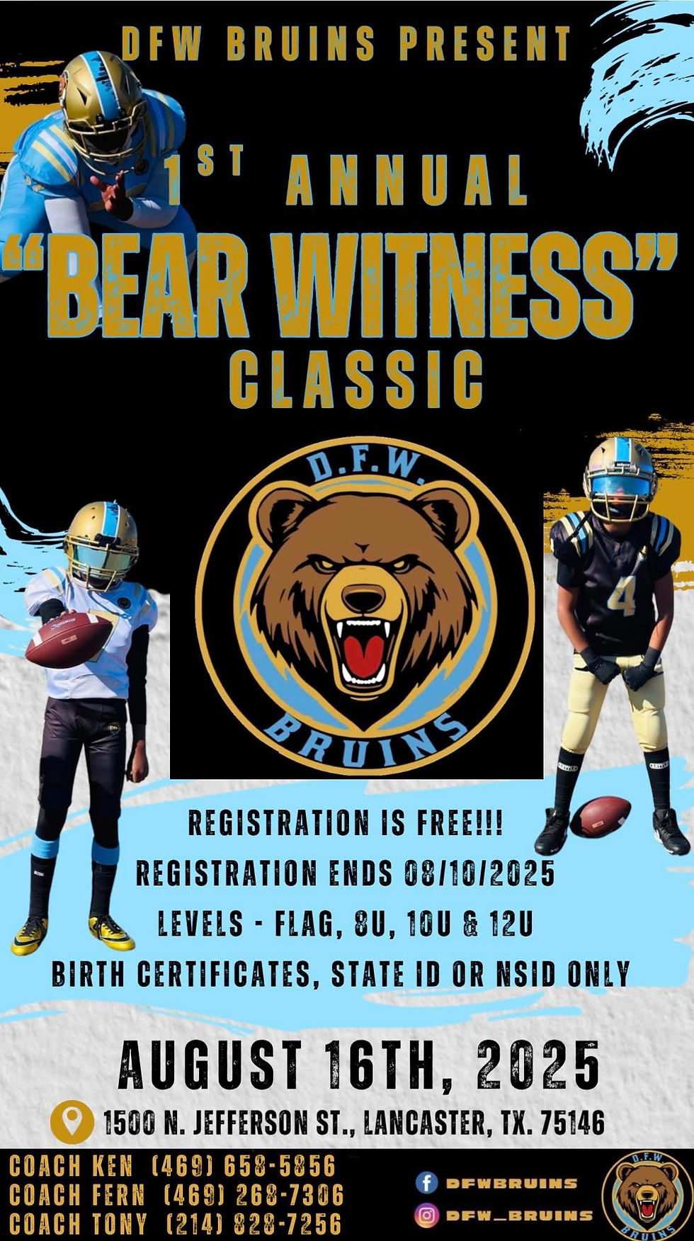 DFW Bruins Present the “1st BearWitness Classic”