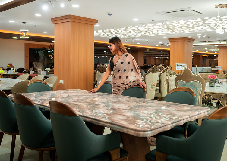 Premium 8 Seater Marble Top Dining Sets from Basudev Wood, Phulnakhara, Bhubaneswar